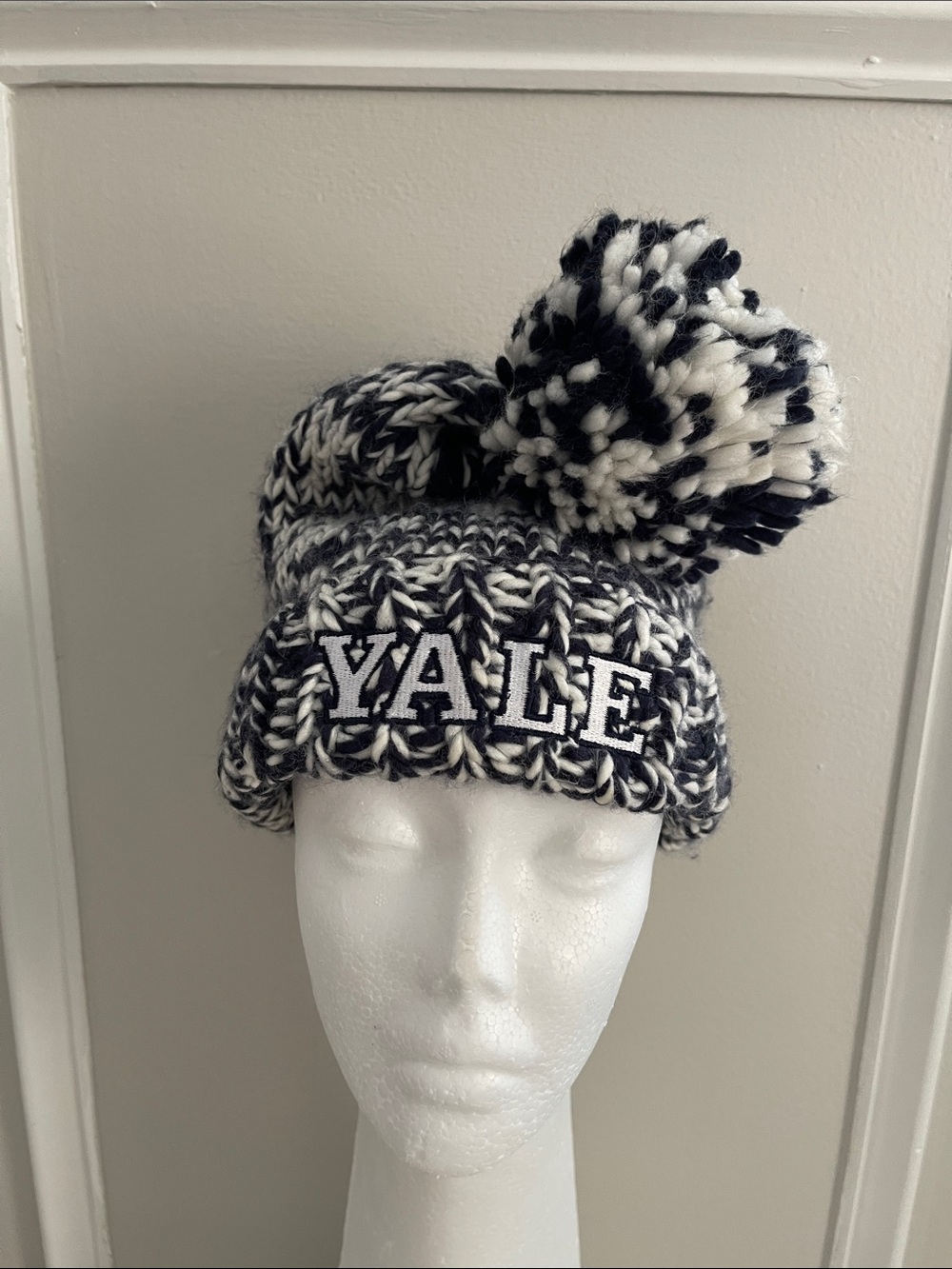 Forever 21 Yale Pom Pom Beanie Hat